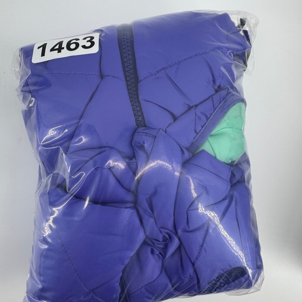 The North Face Womens Purple Quilted Insulated Puffer Jacket Medium Mint Lining - Picture 12 of 12